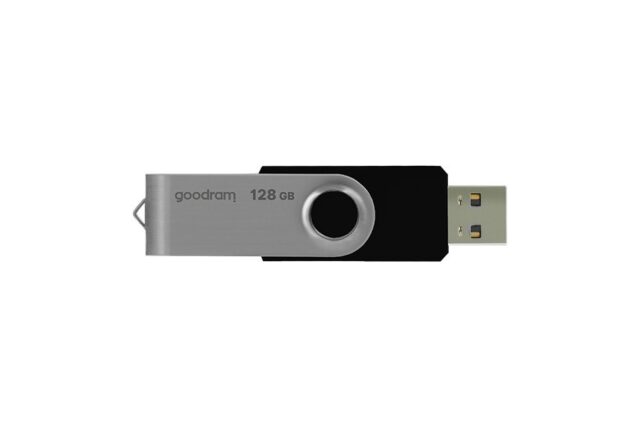 Goodram UTS2-1280K0R11 USB flash drive 128 GB USB Type-A 2.0 Black Silver - imagine 4