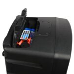 V-TONE BQ12 GO MP3 - active 8  battery-powered speaker with wireless microphone and remote control  black - imagine 2