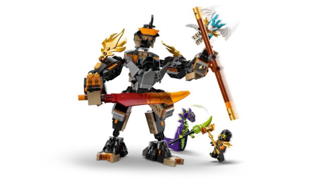 LEGO NINJAGO 71854 Cole’s Mission Mech and Dragon Zane - imagine 5