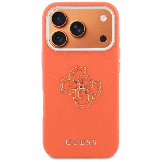Case Guess FW Resin Logo for iPhone 17    Pro Max orange - imagine 3