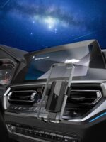 Vention Auto-Clamping Car Phone Mount With Duckbill Clip Black Square Fashion Type - imagine 6