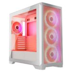 MODECOM Case VOLCANO EXPANSE T APEX ARGB MIDI White - imagine 2