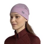 Buff Lightweight Merino Wool Beanie Hat Lilac - imagine 3