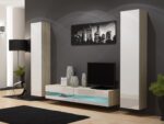 Cama TV stand VIGO NEW 30/180/40 sonoma/white gloss - imagine 3
