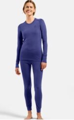 Odlo BL TOP crew neck l/s MERINO 200 long-sleeved thermal underwear  size S  blue - imagine 6