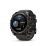 Garmin Fenix 8 3.56 cm (1.4 ) AMOLED 51 mm Digital 454 x 454 pixels Touchscreen Titanium Wi-Fi GPS (satellite) - imagine 2