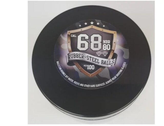 Rubber-to-metal balls Guard Power cal. 68-100 pcs. - imagine 3