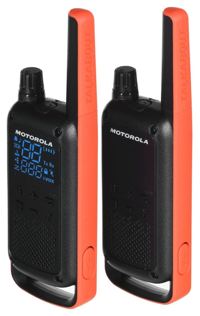 Motorola T82 Twin Pack two-way radio 16 channels Black Orange - imagine 6