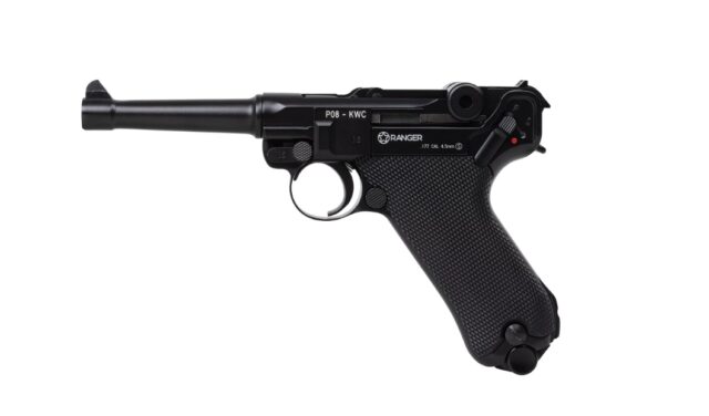 Air rifle Pistol RANGER P08 Parabellum KWC cal. 4.5 BBS blow back 21 shots Full Metal CO2 - imagine 4