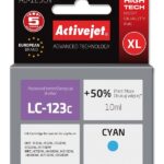 Activejet AB-123CN Ink (replacement for Brother LC123C/121C; Supreme; 10 ml; cyan)