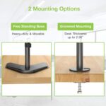 Techly ICA-LCD 2520V monitor mount / stand 68.6 cm (27 ) Desk Black - imagine 13