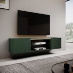 EF ONDA RTV cabinet 180.5x40xH58.39 green (standing or wall mounted) - imagine 2