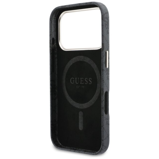 Case Guess 4G Script MagSafe for iPhone   17 Pro black - imagine 7