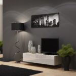 Cama TV stand VIGO 140 30/140/40 sonoma/white gloss