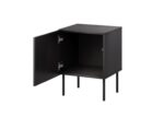 Bedside table 2 pcs. SIENA 44.5x40x59 black matt - imagine 2