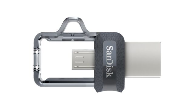 SanDisk Ultra Dual m3.0 USB flash drive 32 GB USB Type-A / Micro-USB 3.2 Gen 1 (3.1 Gen 1) Black  Silver  Transparent - imagine 7