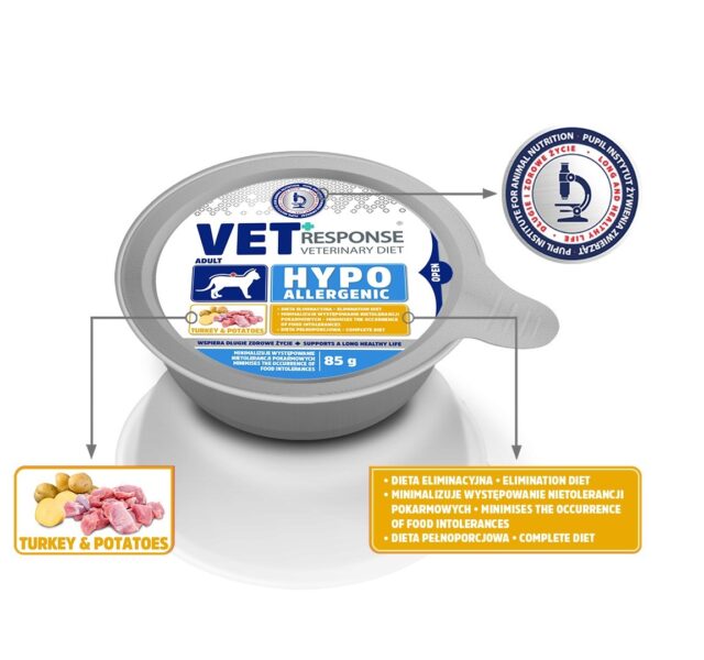 VET RESPONSE Hypoallergenic indyk dla kota 85g - imagine 2
