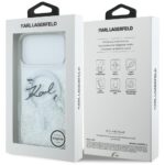 Case Karl Lagerfeld Liquid Glitter Karl  Script Logo MagSafe for iPhone 17 Pro Max transparent - imagine 8