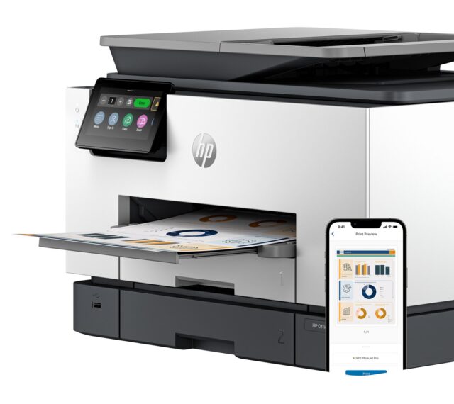HP OfficeJet Pro 9130b Wireless All-in-One Color Printer  Two-sided printing; Copier  Scanner - imagine 9