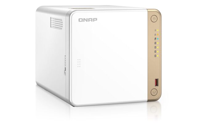 QNAP TS-462-4G NAS/storage server Tower Intel® Celeron® N4505 4 GB DDR4 0 TB QNAP QTS White - imagine 6