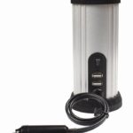 Gembird EG-PWC150-01 power adapter/inverter Auto 150 W Black  Grey