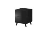 Cama bedside table REJA black gloss/black gloss - imagine 8