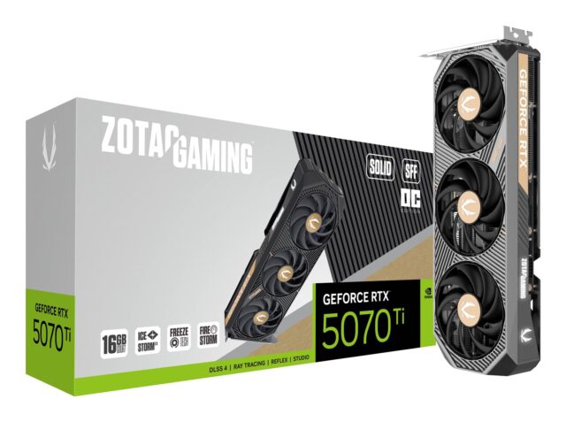 Zotac GAMING GeForce RTX 5070 Ti SOLID SFF OC NVIDIA 16 GB GDDR7 - imagine 8