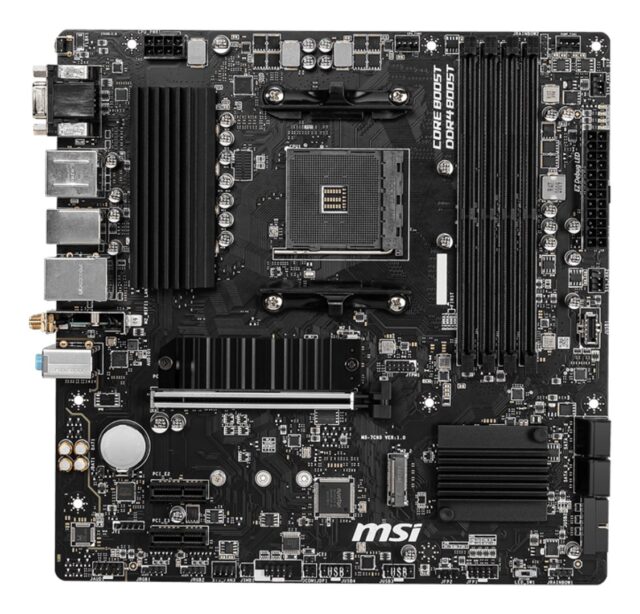 MSI B550M PRO-VDH WIFI motherboard AMD B550 Socket AM4 micro ATX - imagine 2