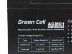 Green Cell AGM Battery 6V 12Ah 12.000 mAh Sealed Lead Acid (VRLA) - imagine 3