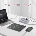 MACLEAN POWER STRIP  4-SOCKET EXTENSION MCE393 W - imagine 8