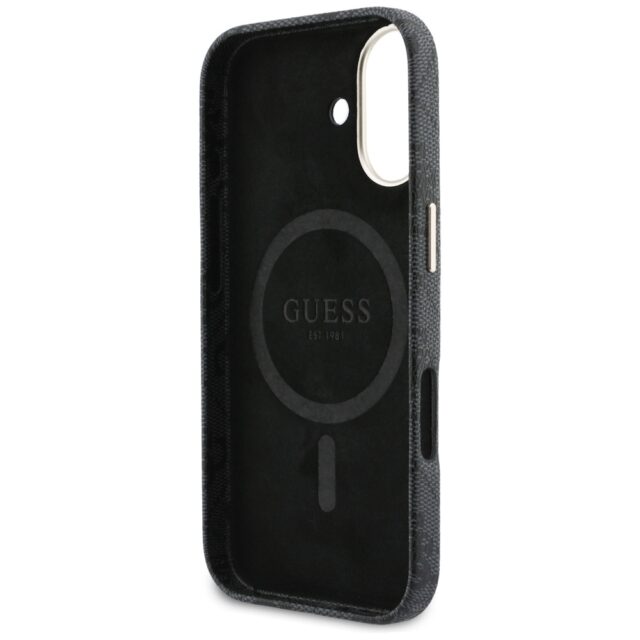 Case Guess 4G Script MagSafe for iPhone   17  black - imagine 7