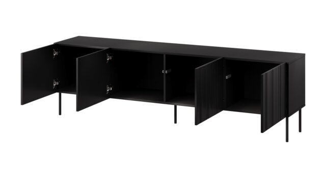 Cama RTV cabinet ISLA 200x40x60 mat black - imagine 2