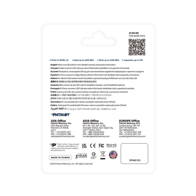 SSD Patriot P400 V4 4TB M.2 2280 PCI-E x4 Gen4 NVMe - imagine 5