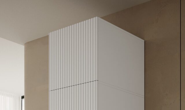 Wardrobe PAFOS 1D BASE 45x55 5x45 white matt - imagine 2