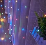 EXTRALINK KURTYNA ŚWIETLNA 300 LED 3X3 LAMPKI ŚWIĄTECZNE CHOINKOWE MULTIKOLOR OZDOBA - imagine 5