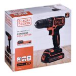 Black & Decker BDCDC18 drill 650 RPM Black  Orange - imagine 11