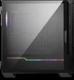 MSI MPG VELOX 100P AIRFLOW Mid Tower Gaming Computer Case 'Black  3x 120mm Fan + 1x 120mm ARGB Fan  ARGB light strip  USB Type-C  1x Tempered Glass  Center  E-ATX  ATX  mATX  mini-ITX' - imagine 5