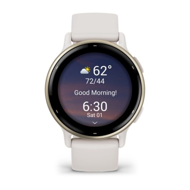 Garmin Vivoactive 5 3.05 cm (1.2 ) AMOLED 42 mm Digital 390 x 390 pixels Touchscreen White Wi-Fi GPS (satellite) - imagine 4