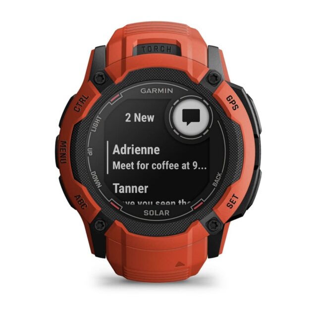 Garmin Instinct 2X Solar 2.79 cm (1.1 ) MIP 50 mm Digital 176 x 176 pixels Touchscreen Red GPS (satellite) - imagine 9
