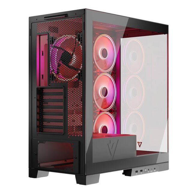 MODECOM Volcano SPACE APEX ARGB  MIDI USB 3.0 X 2  CYPE-C - imagine 6