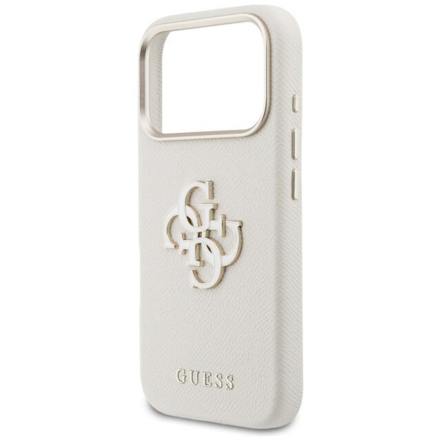Case Guess FW Resin Logo for iPhone 17    Pro Max beige - imagine 6