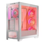 MODECOM Case VOLCANO EXPANSE S APEX ARGB MIDI White - imagine 9