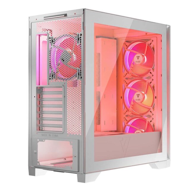 MODECOM Case VOLCANO EXPANSE S APEX ARGB MIDI White - imagine 9