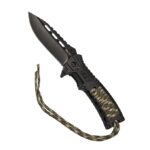 Mil-Tec Paracord folding knife with flintlock - Camo