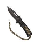 Mil-Tec Paracord folding knife with flintlock - Camo