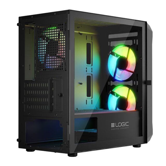 Logic PORTOS ARGB MINI USB 3.0 Case Black - imagine 5