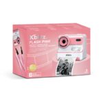 FLASH PINK  INSTANT CAMERA WITH THERMAL PRINTER FOR CHILDREN - imagine 8