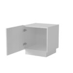 Cama Bedside cabinet  2 pcs  LIVERTI  45x42x47  white - imagine 2