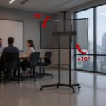 Maclean TV stand / cart  camera shelf  on wheels  37-70   max load 45kg/5kg shelf  max. VESA 600x400  MC-113 B - imagine 13