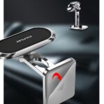 AWEI magnetic car holder X19 for cockpit silver-black - imagine 6